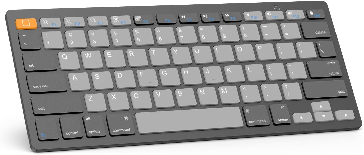 OMOTON Bluetooth Keyboard Compatible with iPad 10th Generation, iPad 10.2 (9th/8th/7th), iPad Pro 13/12.9/11 inch, iPad Air/Mini and More Bluetooth Enabled Devices, Graphite Gray