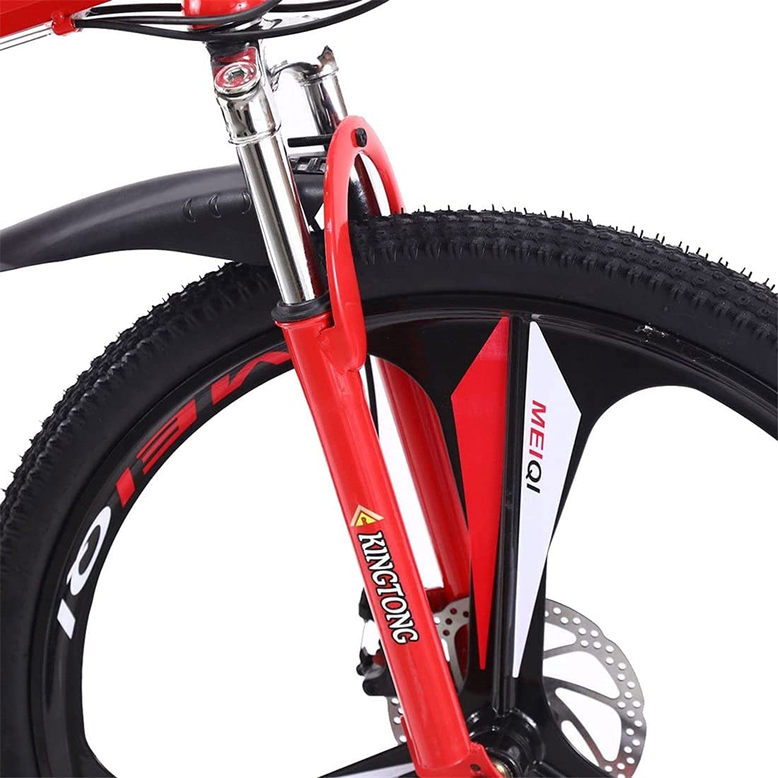 Bicicleta de montaña para Adultos Marco de Acero al Carbono Bicicleta 26 Pulgadas Rueda Freno de Disco 21 Sistema de Engranajes Hombres MTB Bicicleta para niños niñas Hombres y WOM/Negro