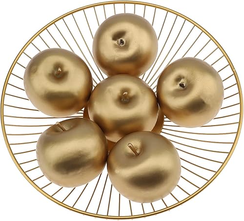 6 piezas artificiales de manzana, realista, imitación de frutas, imitación de plástico, decoración de alimentos, hogar, fiesta, festival, cocina,