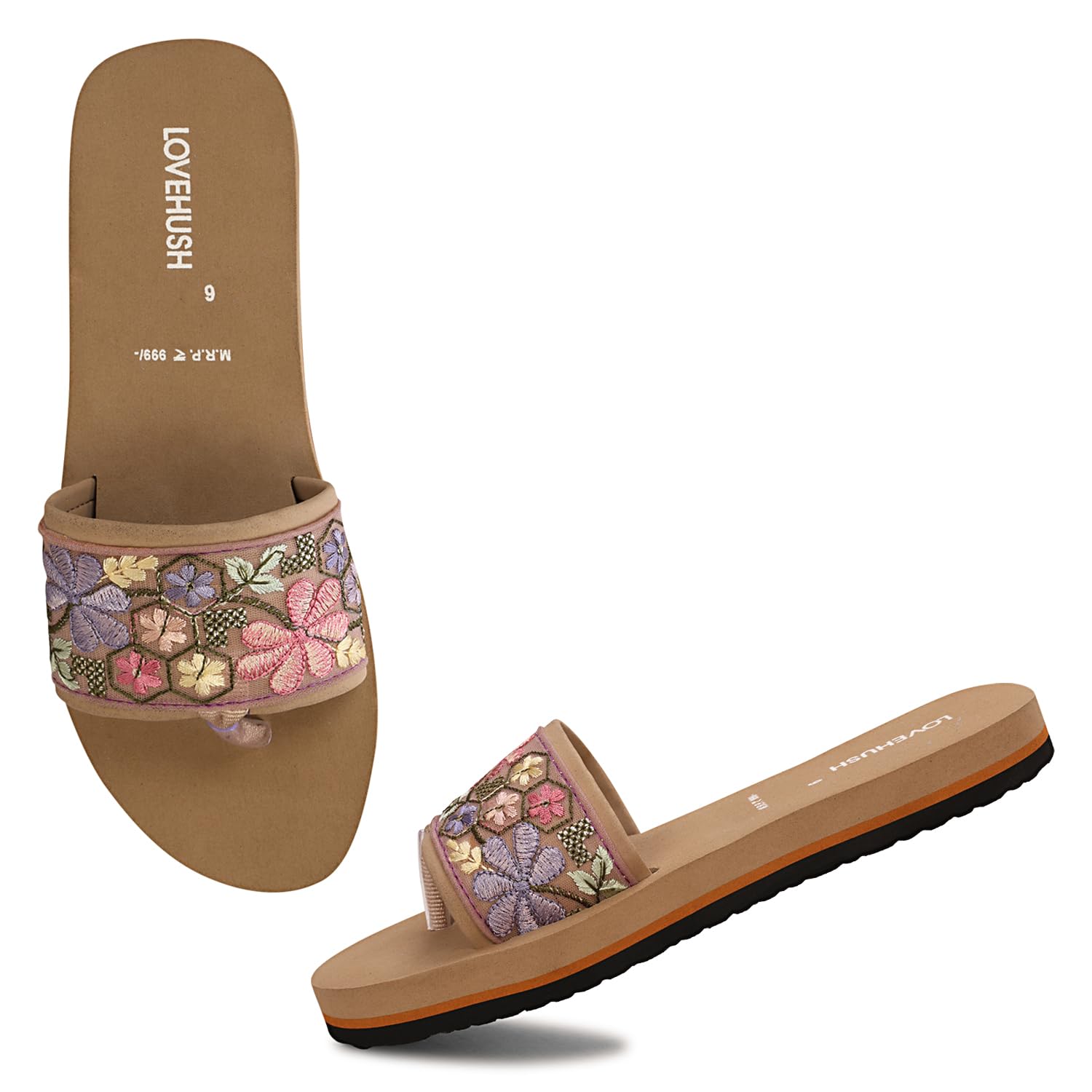 Premium Ethnic Embroidered Soft Cushion Womens Slippers for Pain-Free Walking-image-16