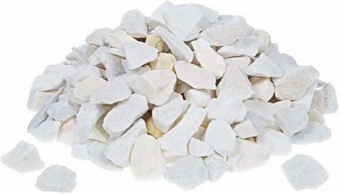 25kg Decorative WHITE ANGEL Pebbles Stones Gravel HOME GARDEN AQUARIUM Pot Pond