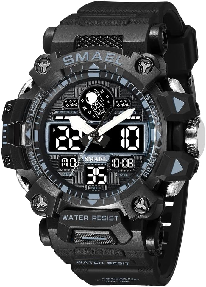 Stainless Steel Smael Watch Amazon SMAEL Men's Waterproof Digital