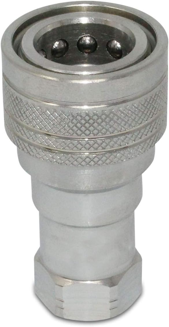 Kubota 7J417-66320 Replacement Female Hydraulic Quick Coupler, 3/8” NPT