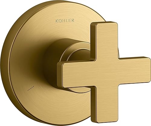 Miniatura 7 de KOHLER K-T73140-3-CP - Moldura de válvula de transferencia compuesta con mango cruzado, válvula no incluida, cromo pulido