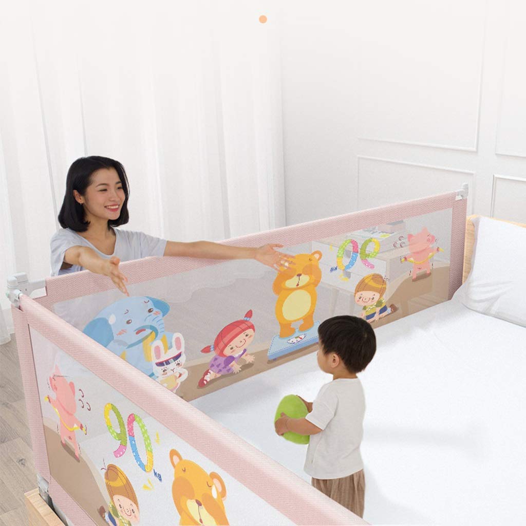 Rieles para Cama para Niños, Barandilla De Seguridad Valla para Cama Cama Grande Deflector Universal Elevación Vertical Ajuste De 6 Velocidades (Color:A-150CM)