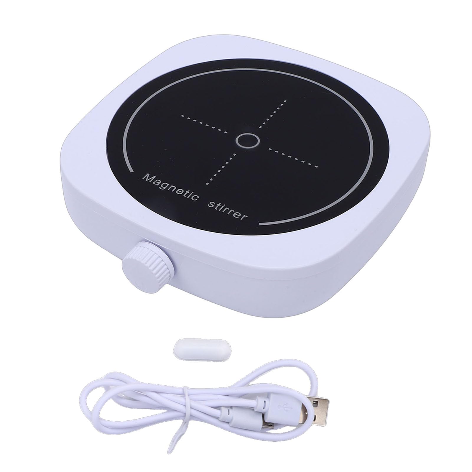 1L Piccolo agitatore magnetico Miscelatore con piastra di agitazione a velocità regolabile per esperimenti di laboratorio Tappetino in gomma antiscivolo