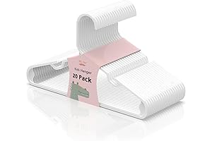 Mr. Pen Kids White Plastic Hangers for Closet