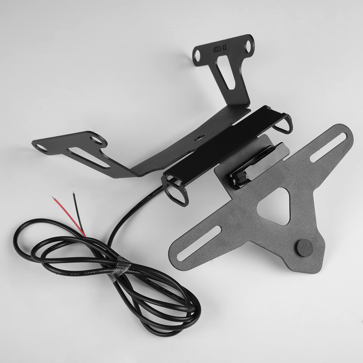 Portatarga per motocicletta Kit di eliminazione compatibile con CB650R CBR650R 2021 2022 2023 2024 parafango ordinato per coda con luce LED