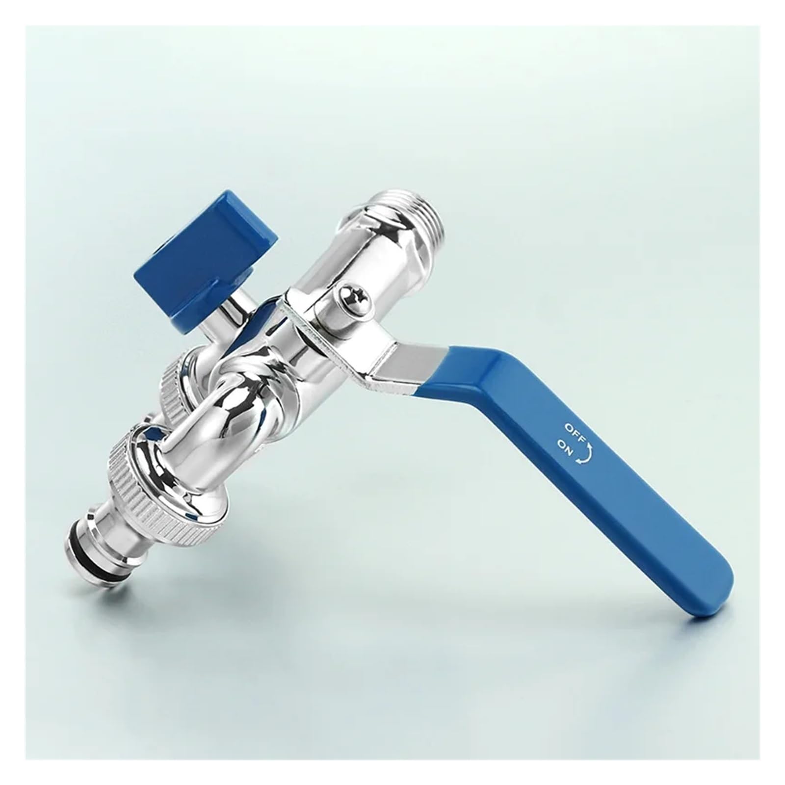 1 Uds G1/2 Lavadora de latón de Doble Uso de Alto Flujo uno en Dos Grifo de Salida jardín Patio al Aire Libre heladas y Bebedero de riego Solar (Color : DN15 Black Handle)