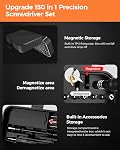 LIFEGOO Precision Screwdriver Set, 150 in 1 Magnetic Screwdriver Set with Mini Built-in Box, Repair Tool Kit for Computer, Laptop, iPhone, MacBook, PC, PS5, Xbox Controller, RC, Jewelers, Glasses