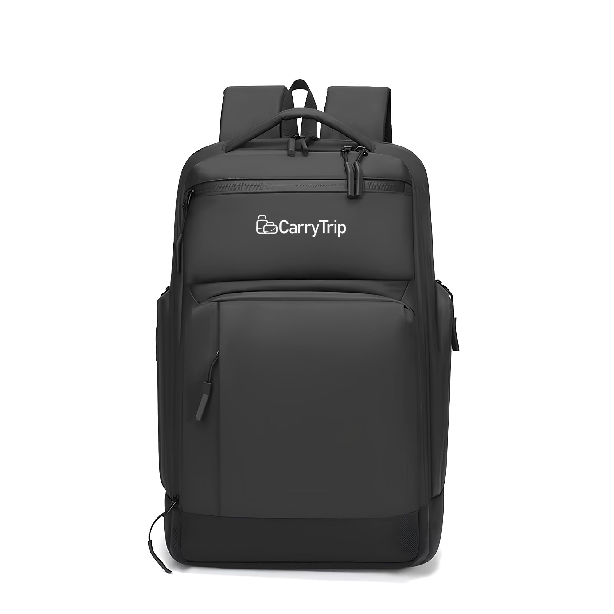 carry trip Business Laptop Backpack, Waterproof Multi-Compartment Travel Office College Casual Daypack with Padded Laptop Sleeve, Luggage Strap & Anti-Theft Pocket for Men & Women-picture-9