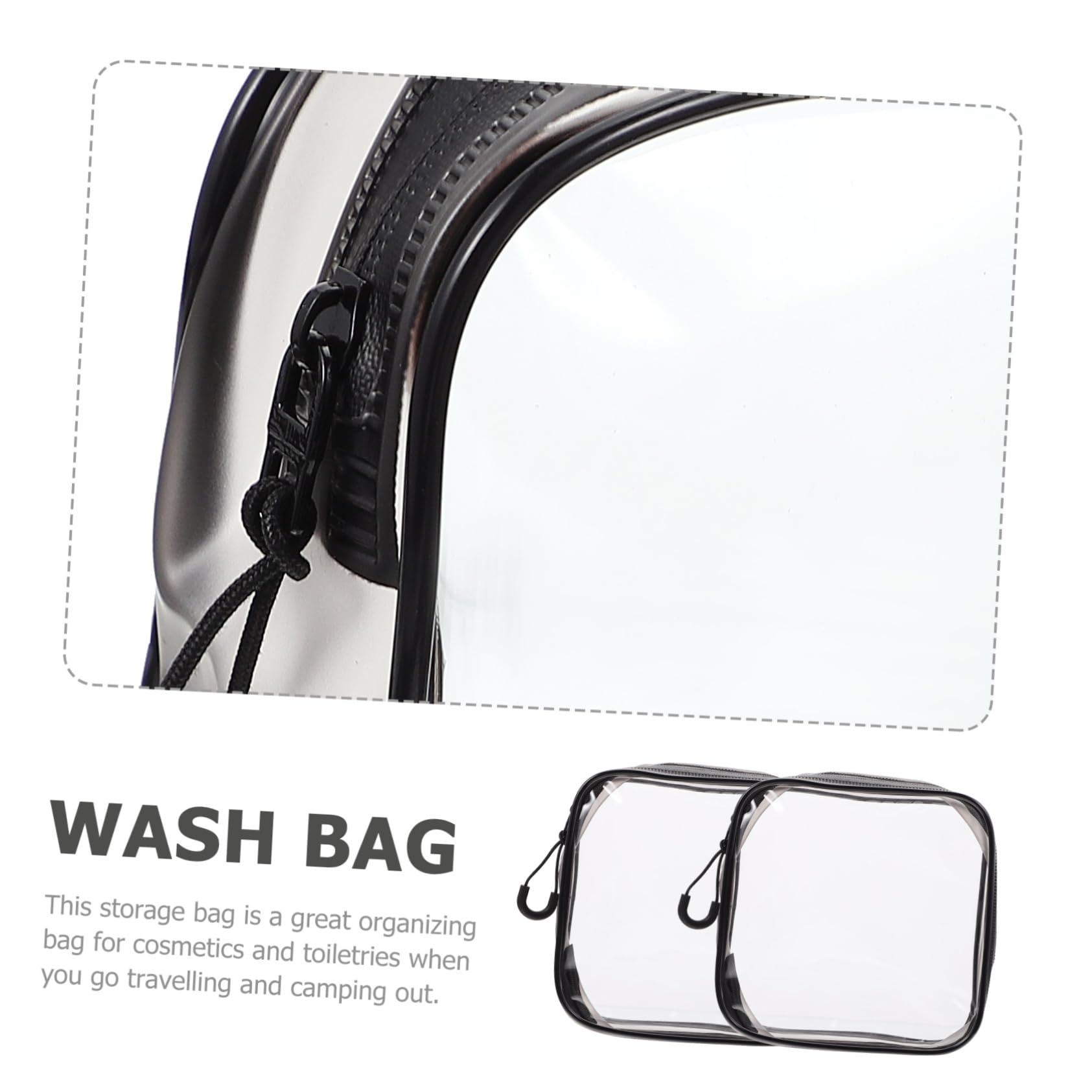 POPETPOP 8pezzi Borsa Sacchetti Viaggio Trasparenti Per Organizzatori Maneggevoli Per Make-up e Accessori Per Trasporto Liquidi e Toiletry