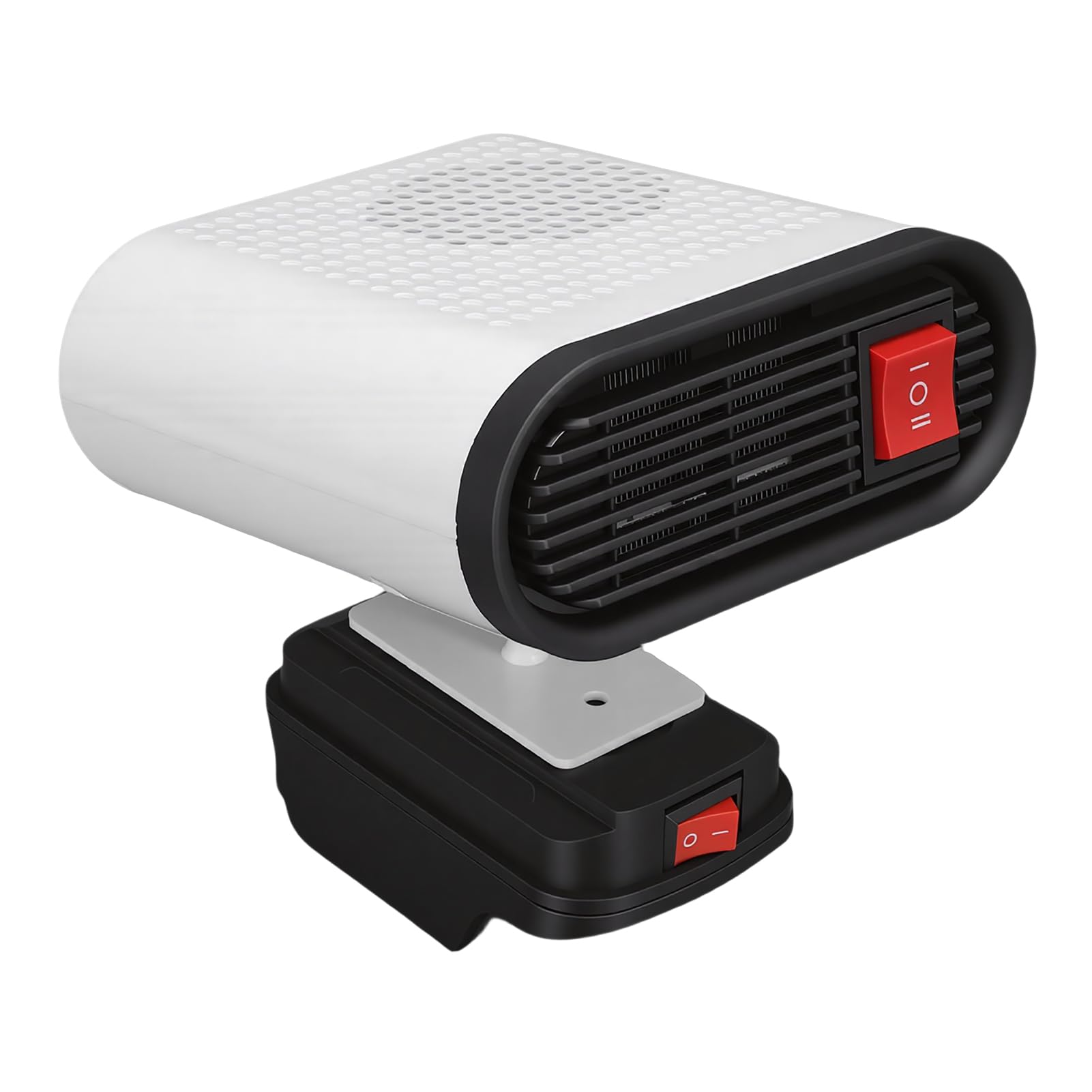 Garosa Riscaldatore Elettrico Al Litio, Stufa Portatile con Rotazione a 360 | Sbrinatore Auto Portatile, Riscaldatore ABS Silenzioso per Batterie