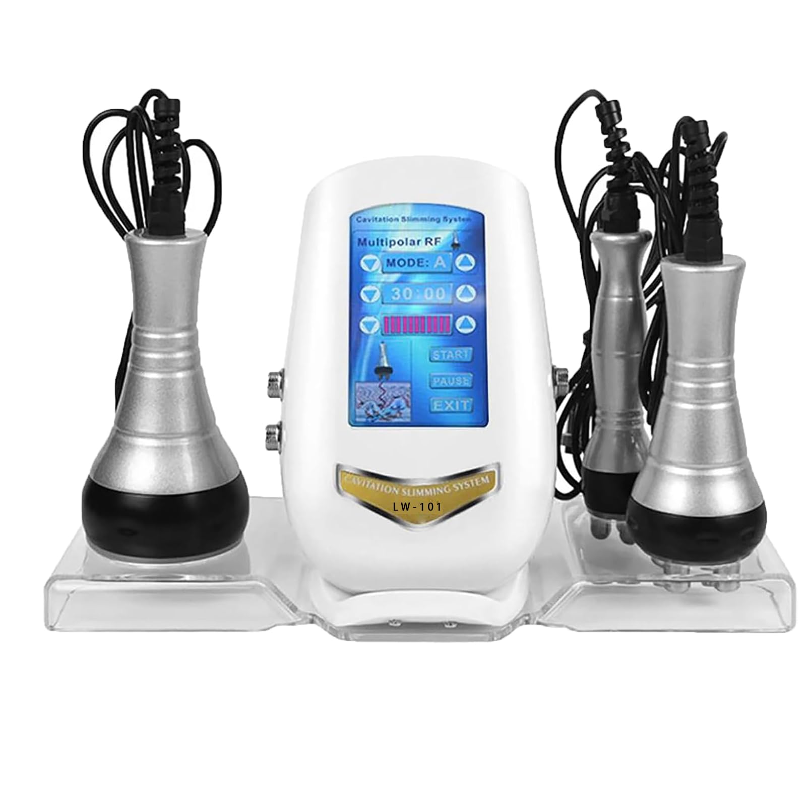 Dispositivo Adelgazante 40K,Dispositivo de Masaje Corporal 3 en 1, máquina de radiofrecuencia, Equipo de Belleza, masajeador Adelgazante Facial,para Tonificantes y moldeadores