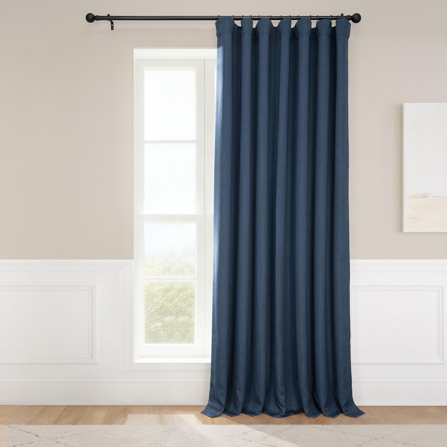Rideaux occultants pour chambre et grand salon lin texturé