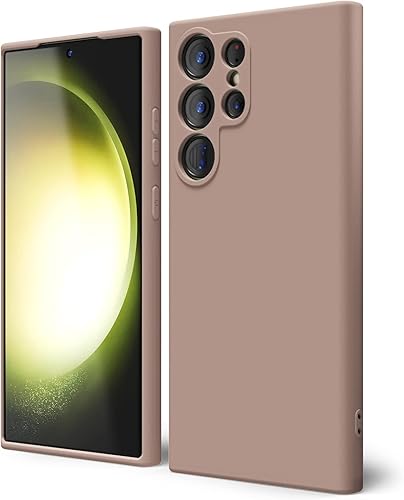 oakxco Funda para teléfono Samsung Galaxy S23 Ultra de silicona líquida, bonita funda de gel suave de goma TPU suave para mujeres y niñas, diseño