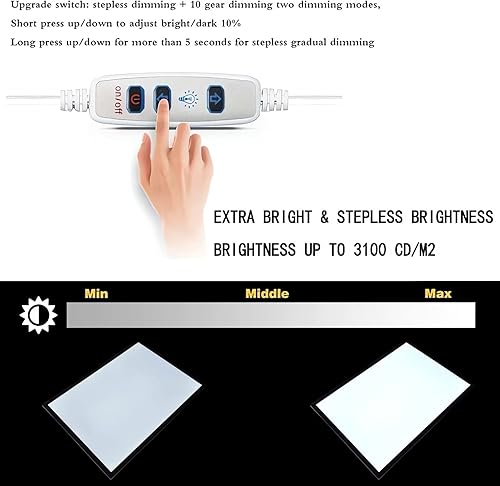 Miniatura 7 de lqiflvc Caja de luz de artista extra grande A0 Tracer LED Artcraft Tracing Pad usado 47in para producción de pintura de diamante a gran