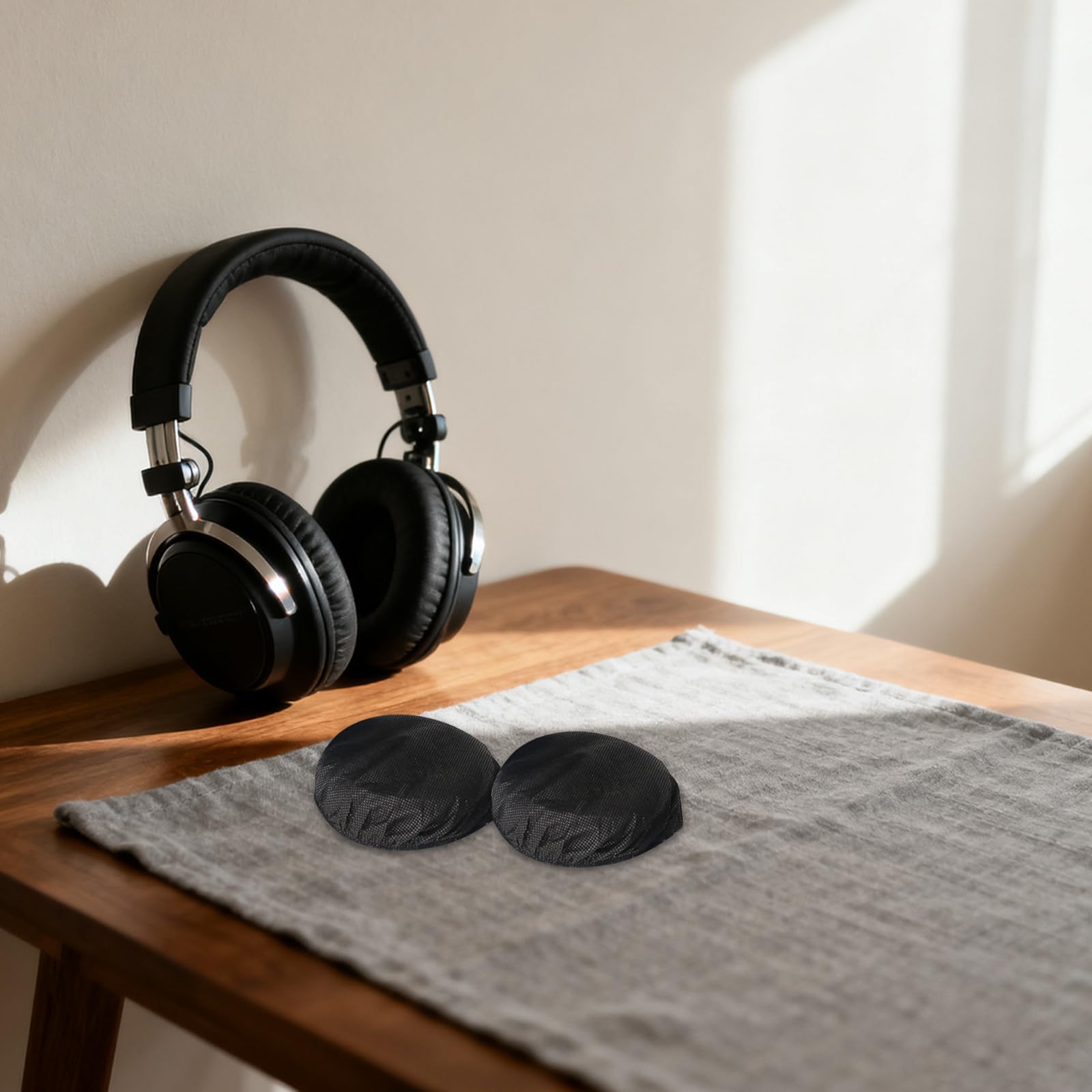 jojofuny 300 pezzi di copriauricolari in tessuto non tessuto per cuffie - Protezioni auricolari di ricambio per cuffie aeronautiche, palestra, allenamento, corse, giochi, caccia