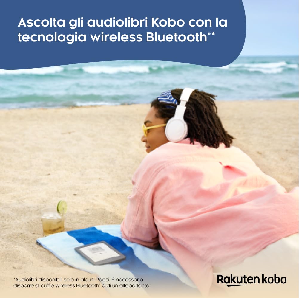Kobo Clara 2E eReader 6" HD Touchscreen antiriflesso ComfortLight PRO 16 GB E Ink Deep Ocean Blue