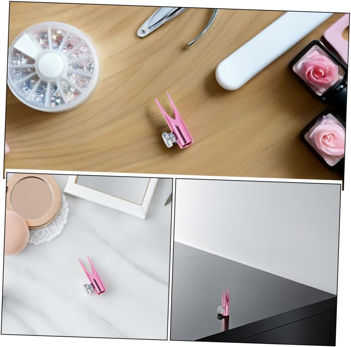 2pcs Makeup Pencil Sharpener Dual-Sided Tool for Eyebrow Lip Liners and Cosmetics Portable Travel Sharpener Go
