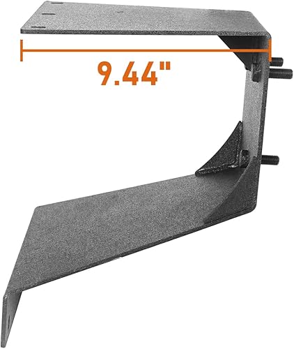 Miniatura 7 de Hooke Road Wrangler TJ - Soporte para neumático de repuesto para modelos Jeep Wrangler YJ TJ LJ 1987-2006, textura de acero resistente