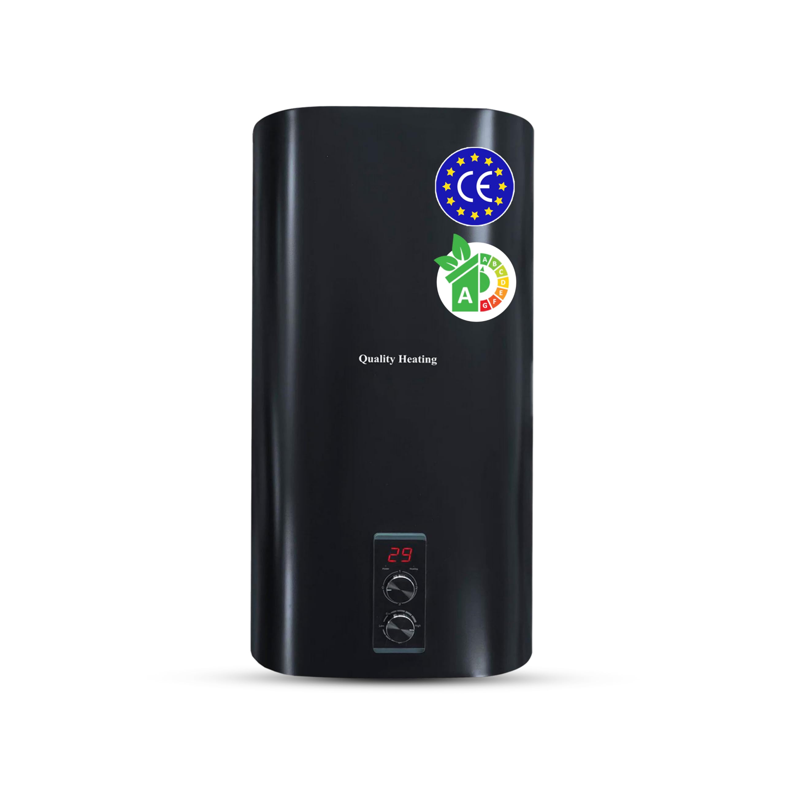 Calentador de agua eléctrico 80L WiFi con control digital – Quality Heating 2000W, termo eléctrico mural, depósito aislado, ideal para baño, cocina y uso doméstico