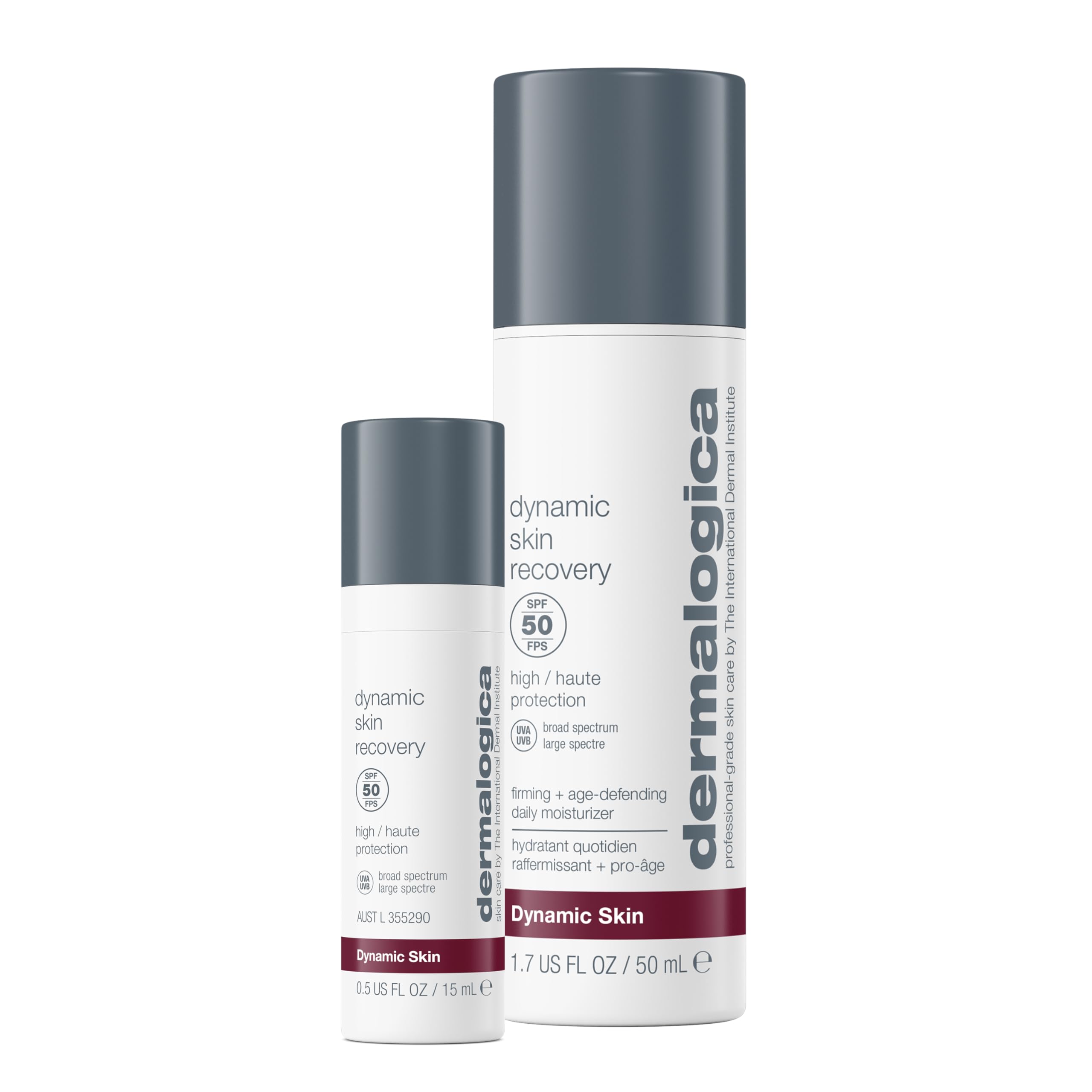 Dermalogica Dynamic Skin Recovery Crema Idratante SPF50 65ml Set | Crema idratante quotidiana con SPF50 che idrata, rassoda e aiuta a proteggere dai segni visibili dell'età.