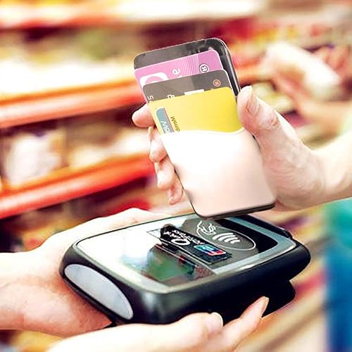 Miniatura 8 de SHANSHUI Paquete de 5 tarjeteros de silicona para teléfono y 3 ranuras dobles de silicona para tarjetas de crédito