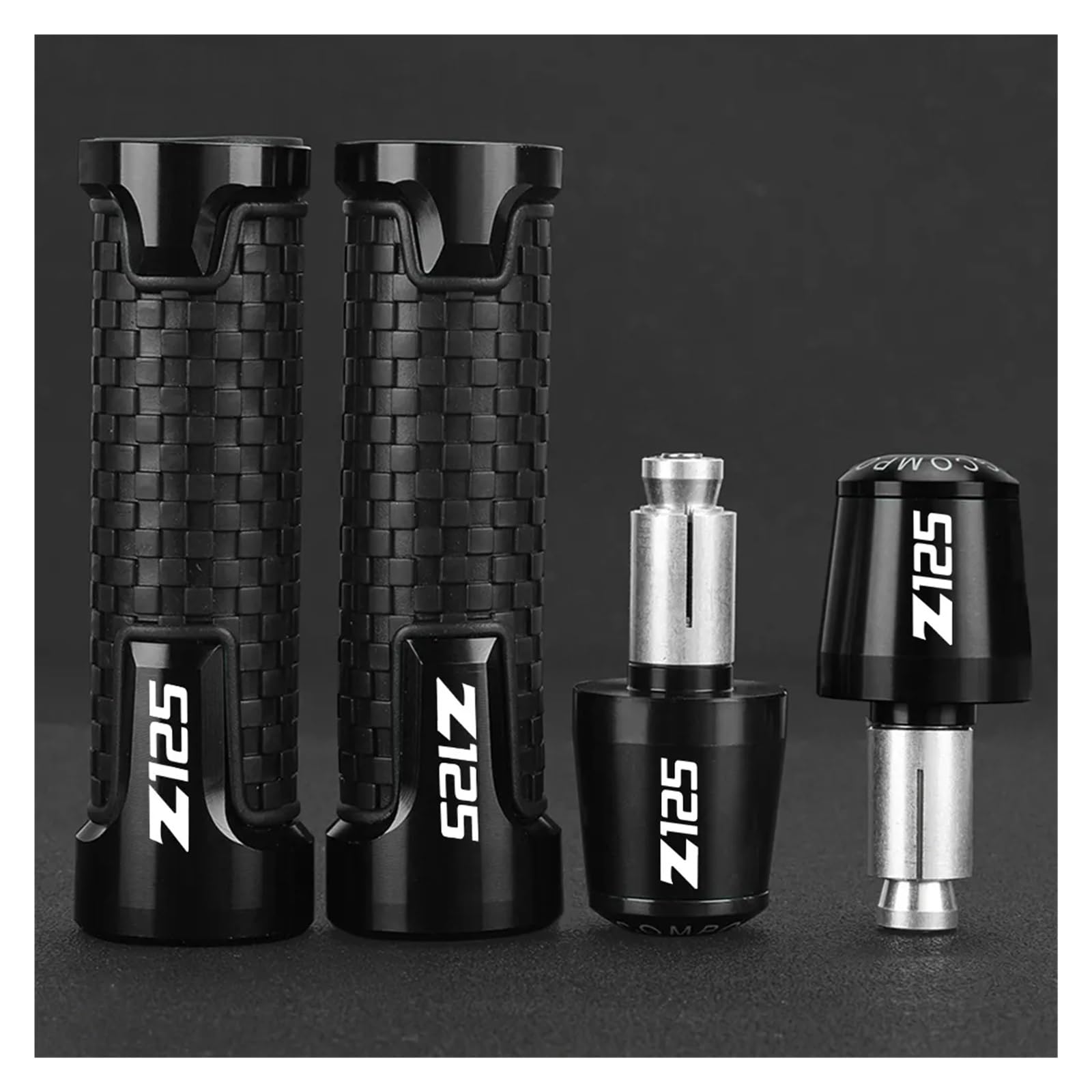 Motorrad-Knaufgriff-Abdeckungen Für Ka&@wasaki Z125 Z125 Pro 2015-2019 2020 2021 2022 2023 2024 Z 125 Motorrad Lenker Griffe Griff Grip Enden Stecker Slider Kappen