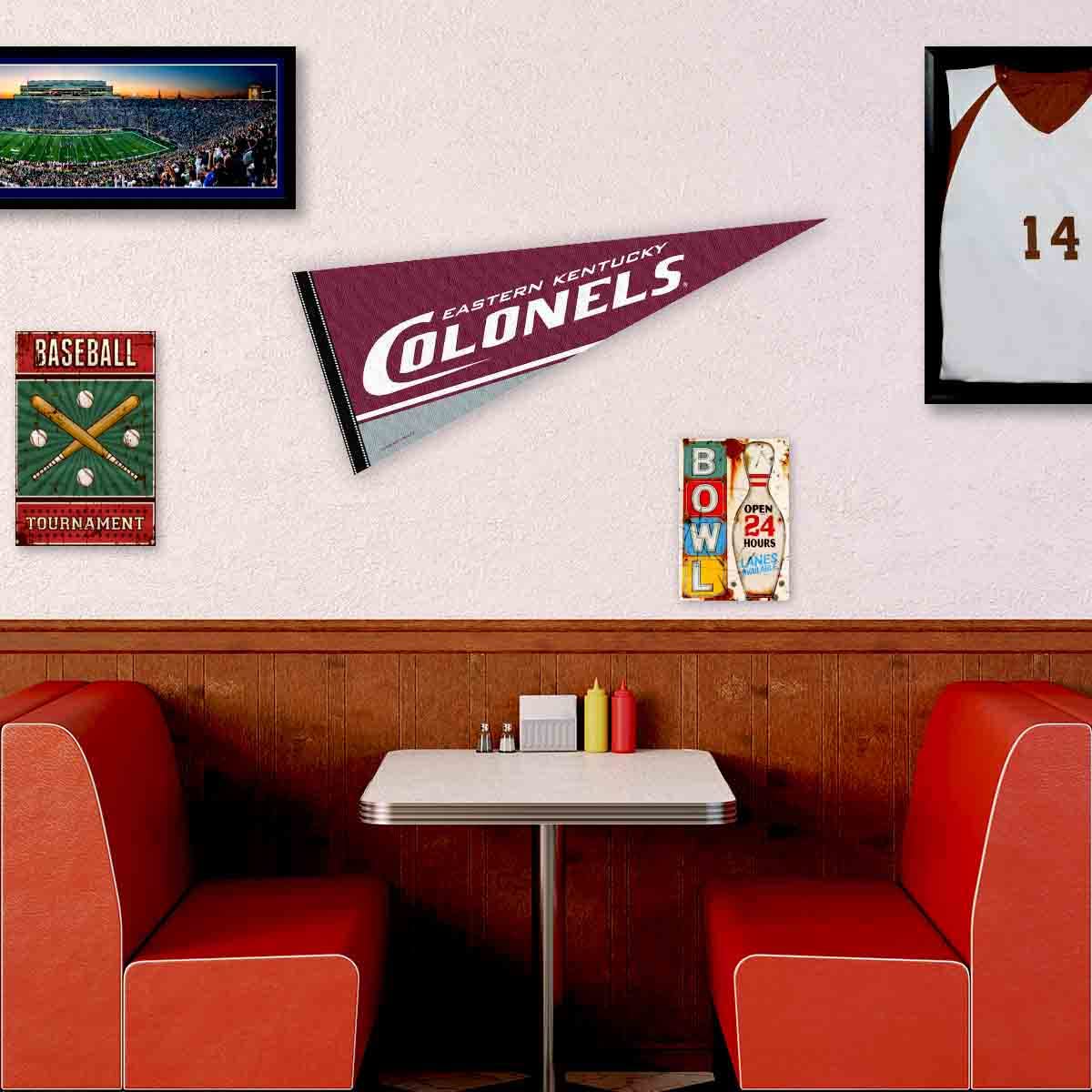 EKU Colonels Felt Pennant | Official Eastern Kentucky University 12x30 Inch College Banner | Wall Decor For Fans & Alumni