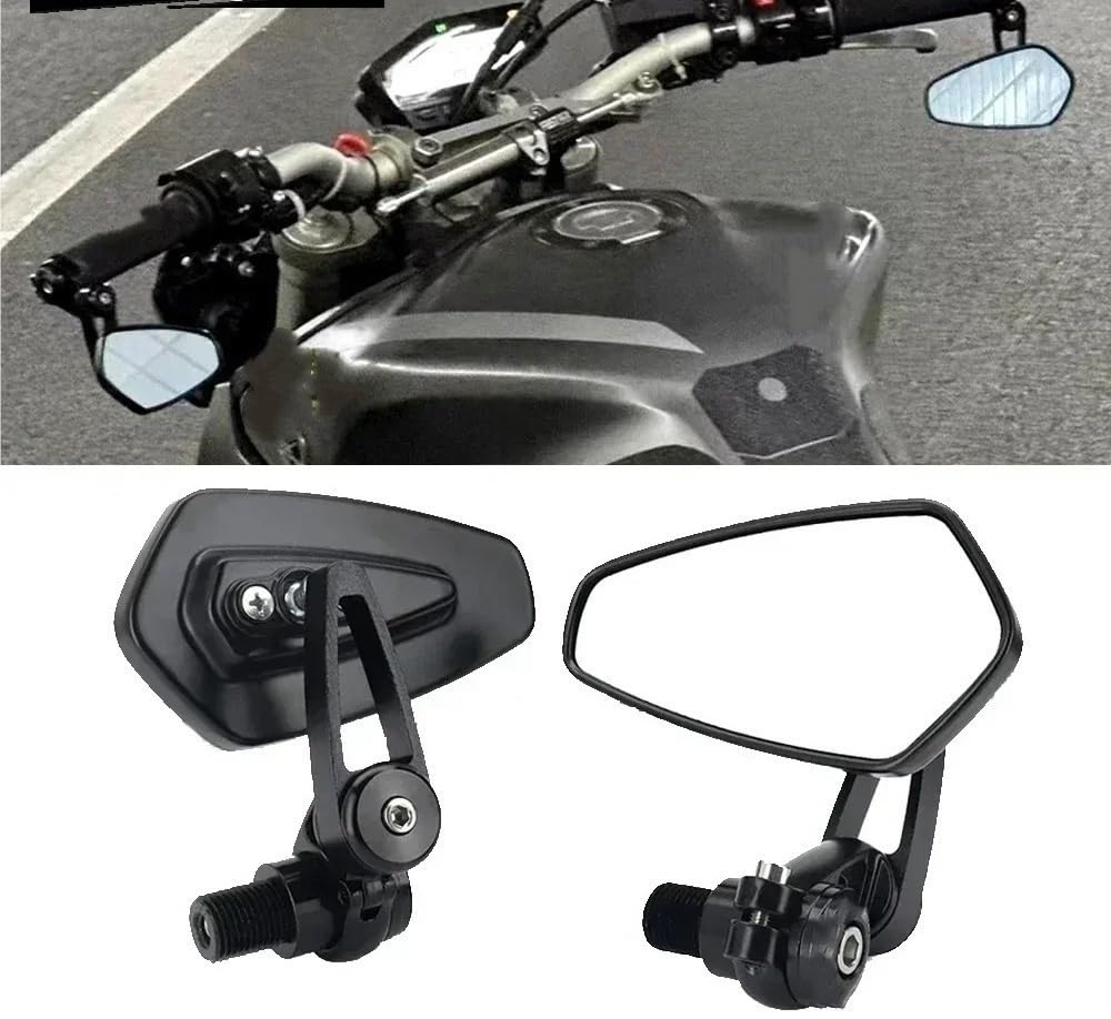 Moto Lusterko końcówkowe kierownicy Motocyklowa k Pasuje Do Yamaha MT 07 09 MT10 SP XSR700 XSR900 FZ07 Kierownica Lustro Obrót Boczny Motocykl