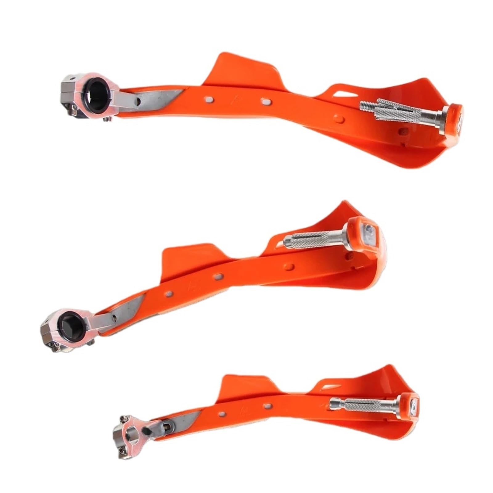 Adatto per manubri universali per paramani da motocross da 22 mm 28 mm Paramani Protezione del Manubrio del(Red)