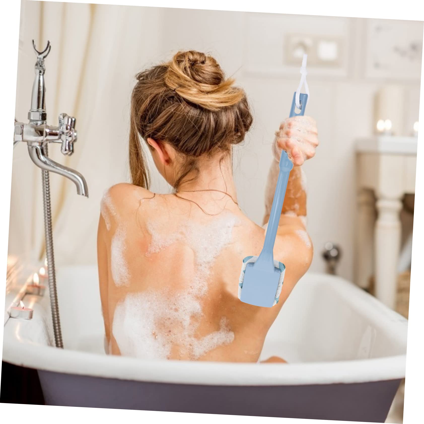 FOMIYES 3piezas Cepillo De Baño Exfoliante De Mango Para Limpieza De Espalda y Masaje Cepillo De Para Exfoliación Corporal y Relajación