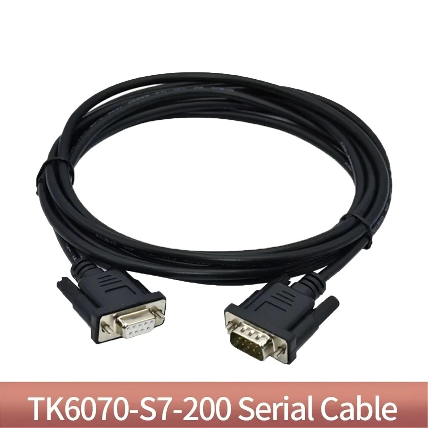 TK6070-S7-200 Suitable TK6070 Series Touch Screen HMI Connect S7-200 PLC Programming Cable(Black Version)