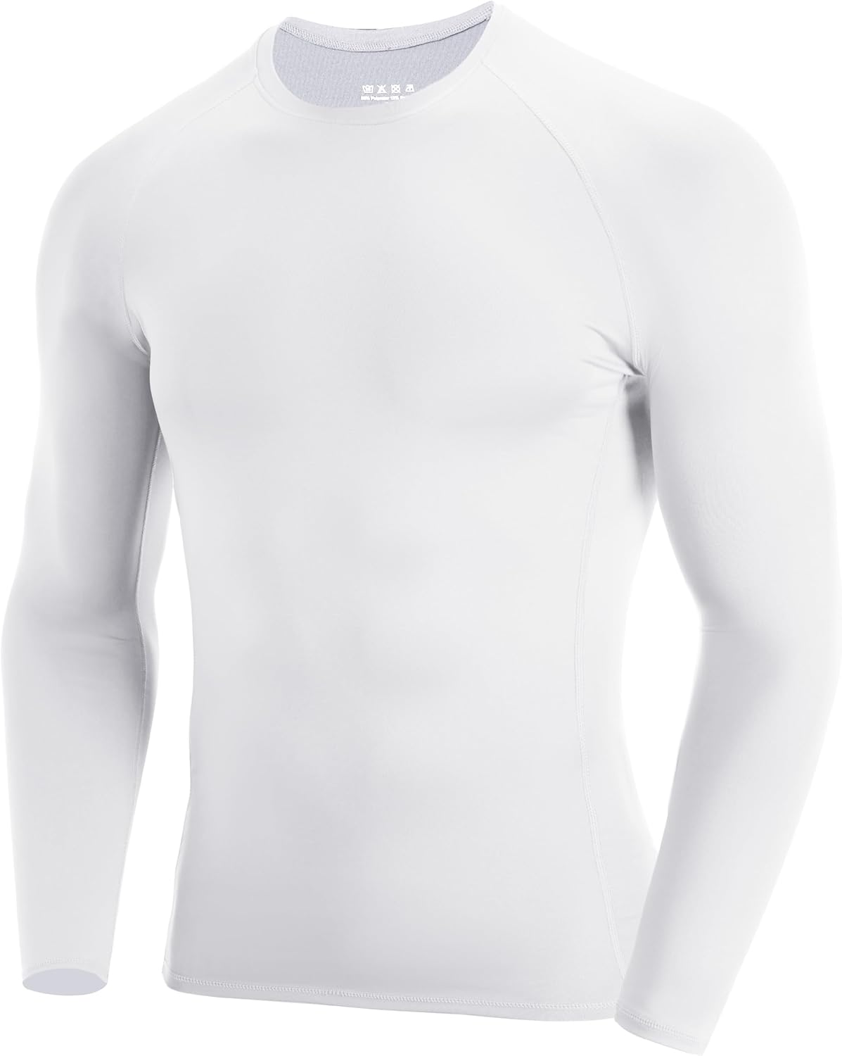 Men's Long Sleeve Compression Shirt, Quick Dry Athletic Base Layer Top, Skins Fit Football Running Workout Undershirt