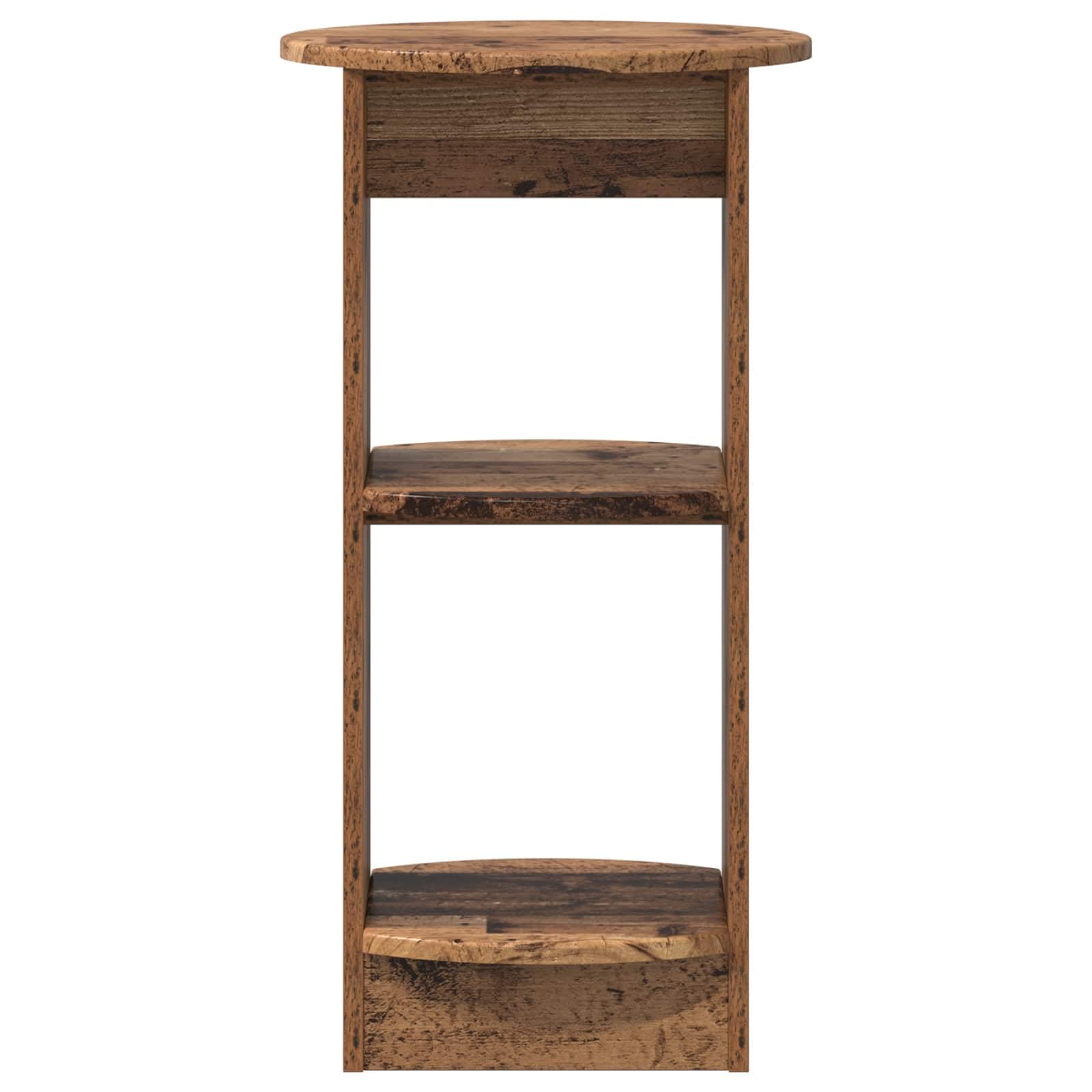 vidaXL Meuble d'appoint Bois Ancien 40 x 40 x 75 cm Bois d’ingénierie