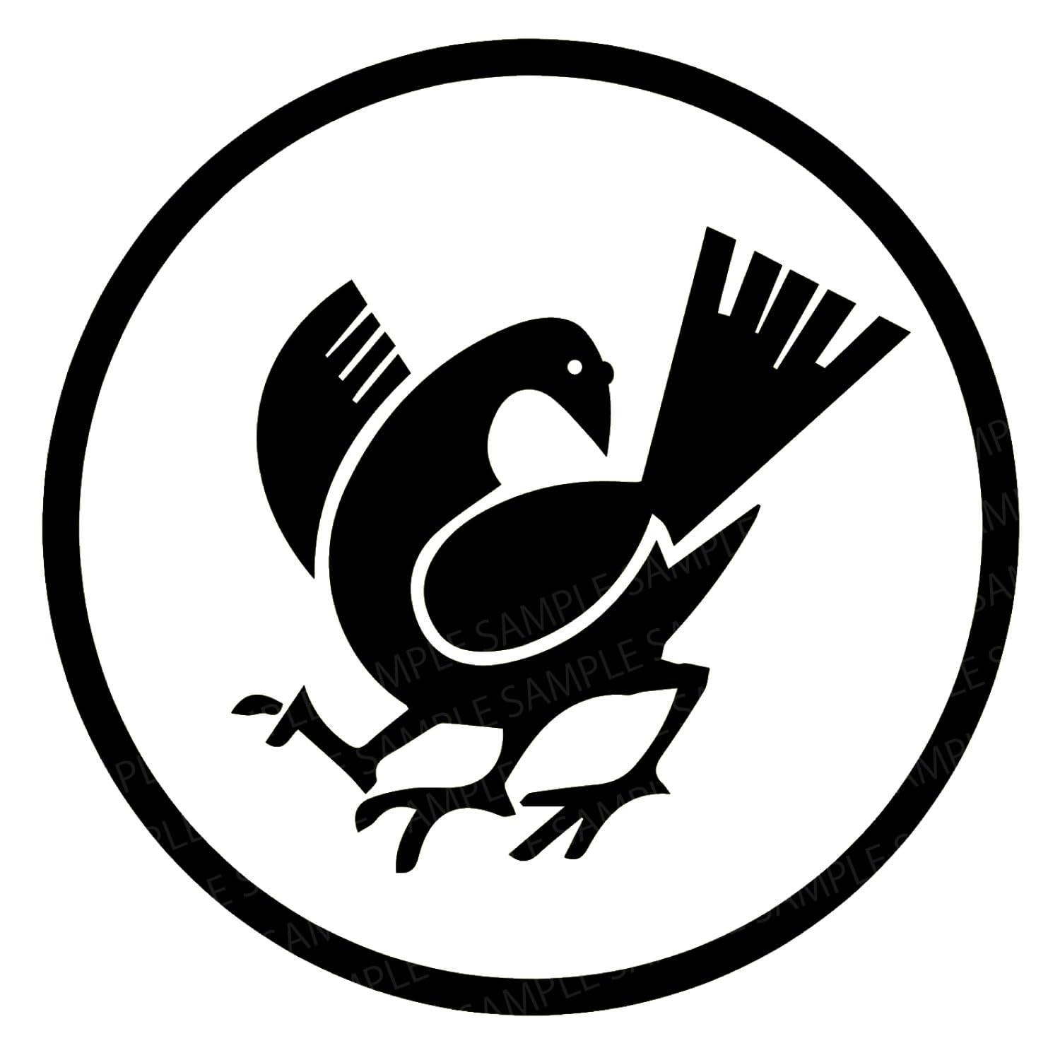 Amazon.co.jp: カッティングステッカー 八咫烏（ヤタガラス） 転写