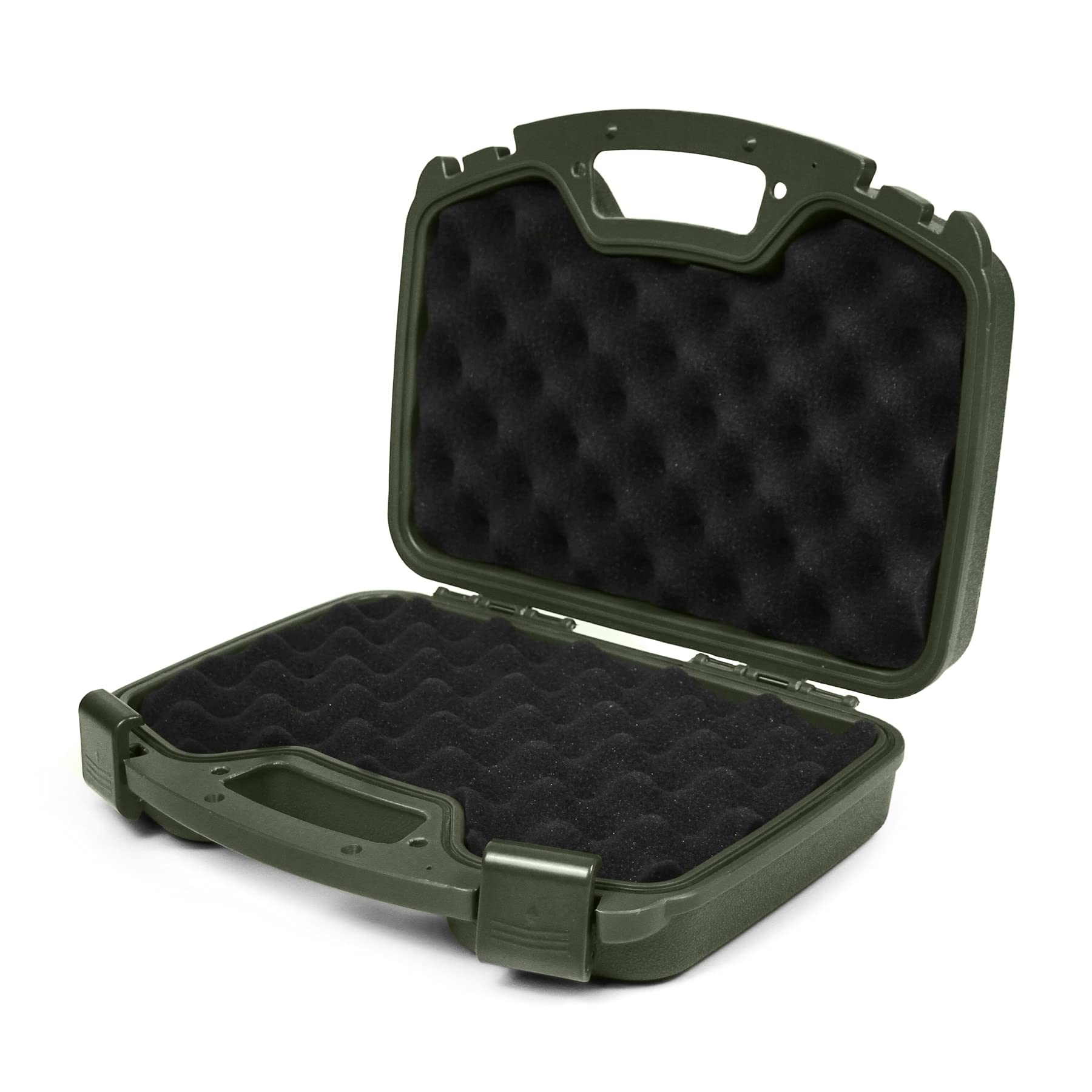 GUGULUZA Waffenkoffer für Pistolen mit Schaumstoffeinsatz, Abschließbar Wasserdicht Pistolenkoffer, 33.5 × 27 × 8.7 cm
