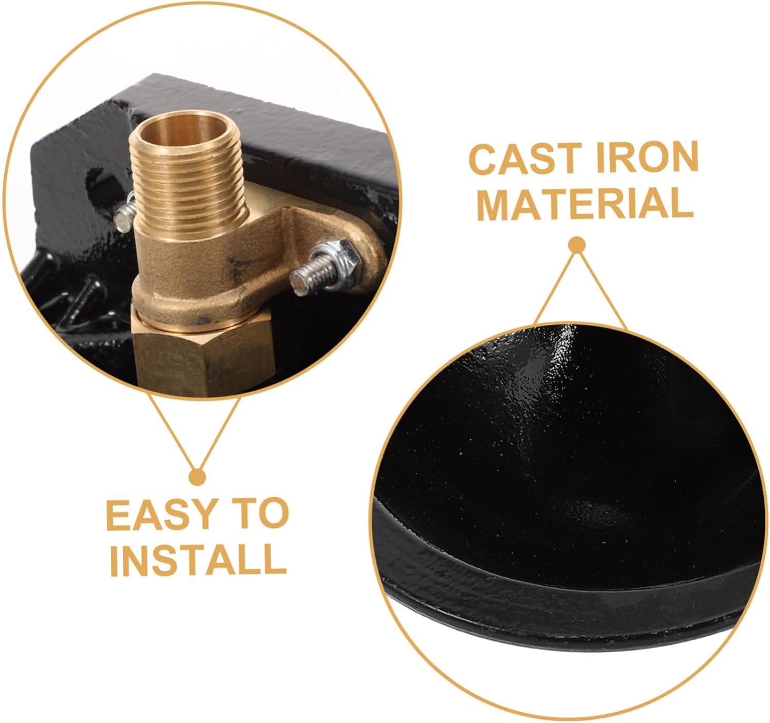 Automatic Livestock Water Bowl Cast Farm Feeder with Valve for Cattle Sheep Horses Easy to Clean and Maintain Durable Outdoor Water