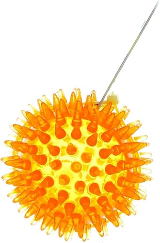 Miniatura 4 de PetSport - Juguete flotante para perro de 2.8 pulgadas Gorilla Spiky Ball - Mediano  Goma TPR súper duradera perfumada de vainilla  Ultra ligero,