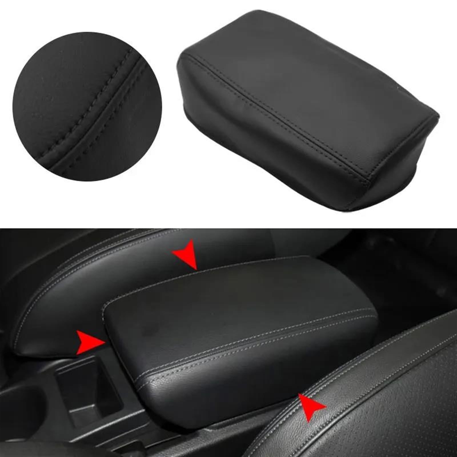 NINOMA Couverture décoration intérieure Accoudoir De Console Centrale Intérieure De Voiture Boîte De Rangement Antidérapante Accessoires De Couverture pour Nissan pour Qashqai 2008 – 2017