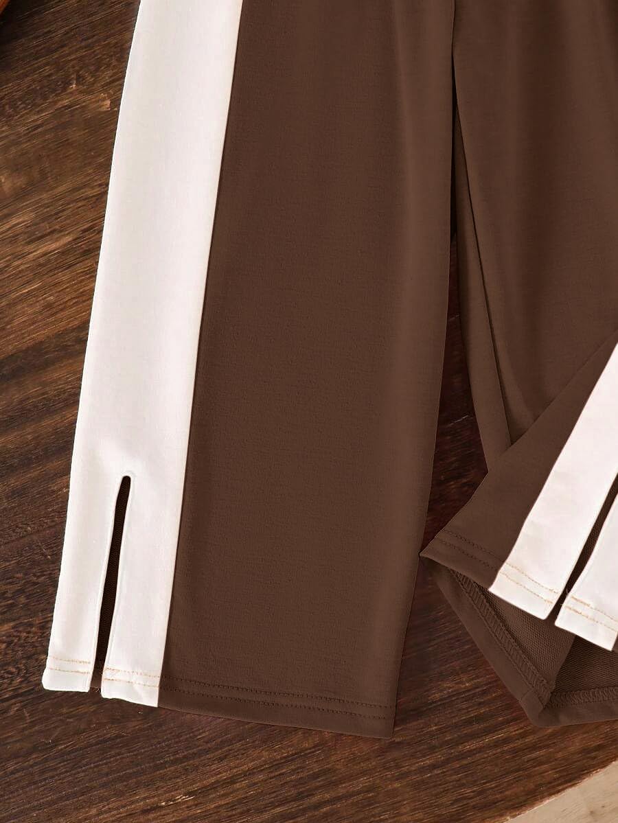 EMBLIKA Girls Bow Sweatshirt & Wide-Leg Pant Co-ord Set |Stylish Wear | Casual Co-Ord set | Top Pant For Girl 4