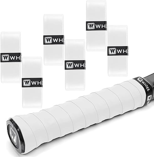 Miniatura 11 de Tennis Racket Grip Tape, Precut Anti Slip Tennis Grip Tape, Super Absorbent Dry Feel Tennis Grips Overgrip for Tennis, Pickleball Negro