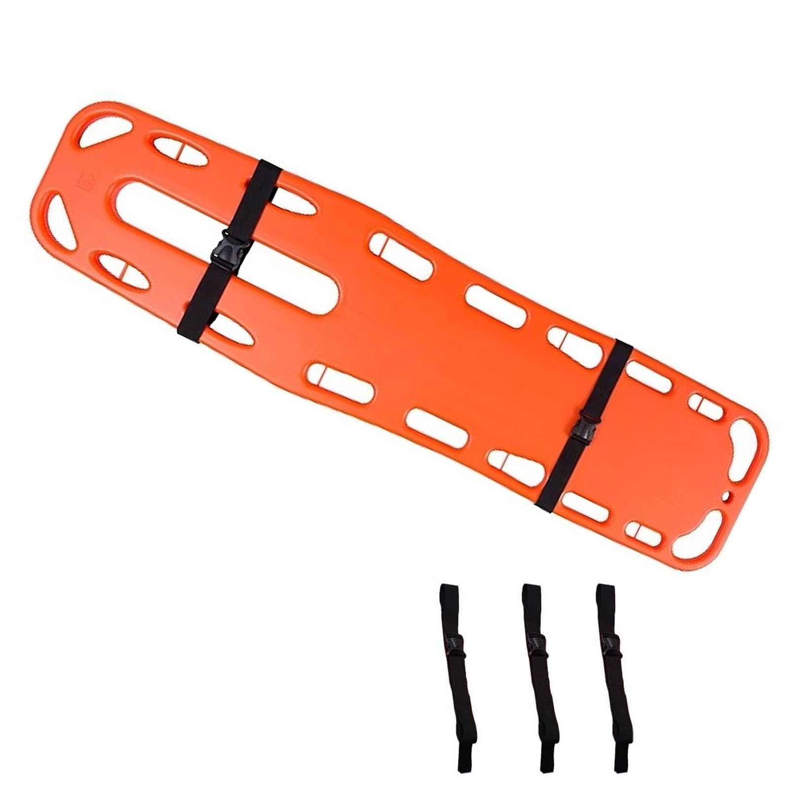 Spine Board barella portatile per soccorso di emergenza, leggero, con cinghie per un forte carico, ideale per uso esterno e ambulanza