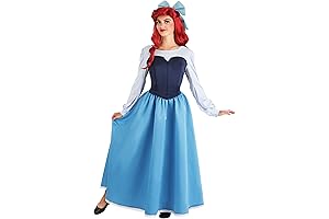 Disney The Little Mermaid Ariel Blue Dress Costume for Women | Adult...