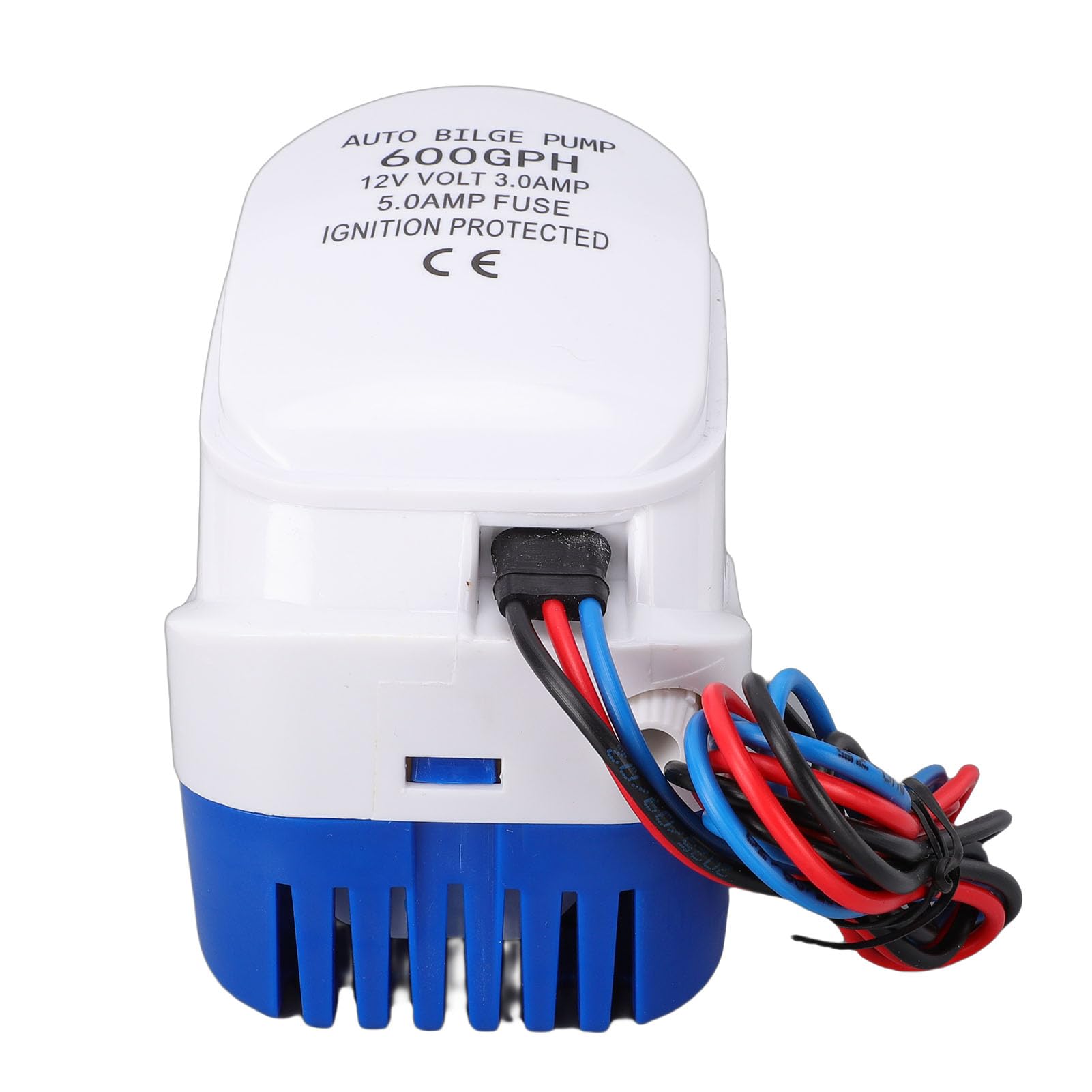 Pompa di Sentina Automatica 12V 600GPH con Interruttore a Galleggiante, Pompa 'acqua Sommergibile per Barche con Uscita da 3/4 Pollici, Filtro Rimovibile e Controllo Elettronico, Robusta