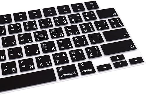 Vista 43 de Funda de teclado de silicona española, para MacBook 2023 Pro14 A2779/Pro16 A2780/2022 Air 13 M4 M2 A3240 A3241 A2681/2021 Pro de 14 pulgadas 16