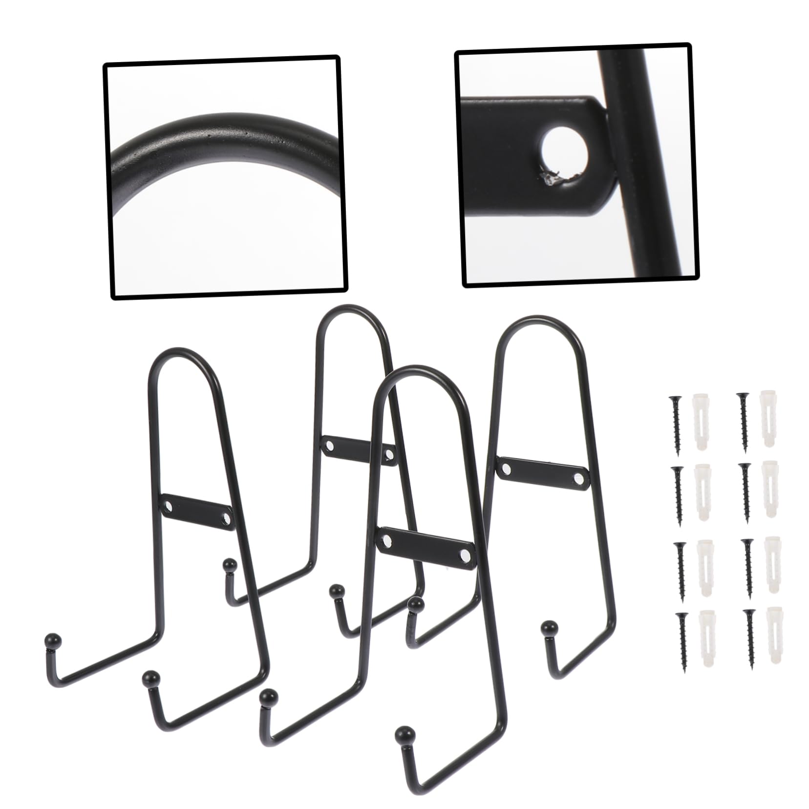 PRETYZOOM Display Stands for Plate 4pcs Ceramic Plate Stand Home Decor Metal Display Rack Multipurpose