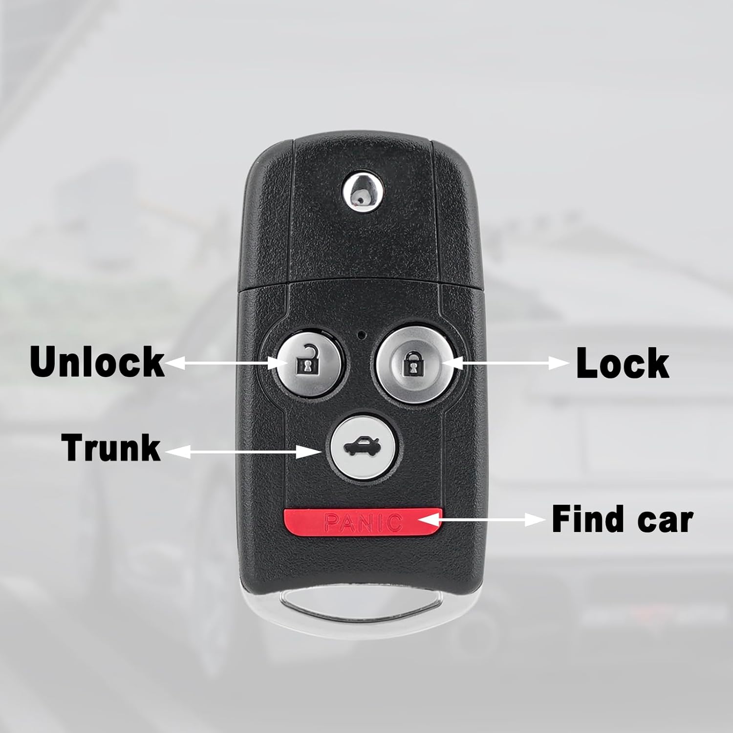 Key Fob Remote Replacement Fits for Acura MDX/RDX 2007 2008 2009 2010 2011 2012 2013 Keyless Entry Remote N5F0602A1A