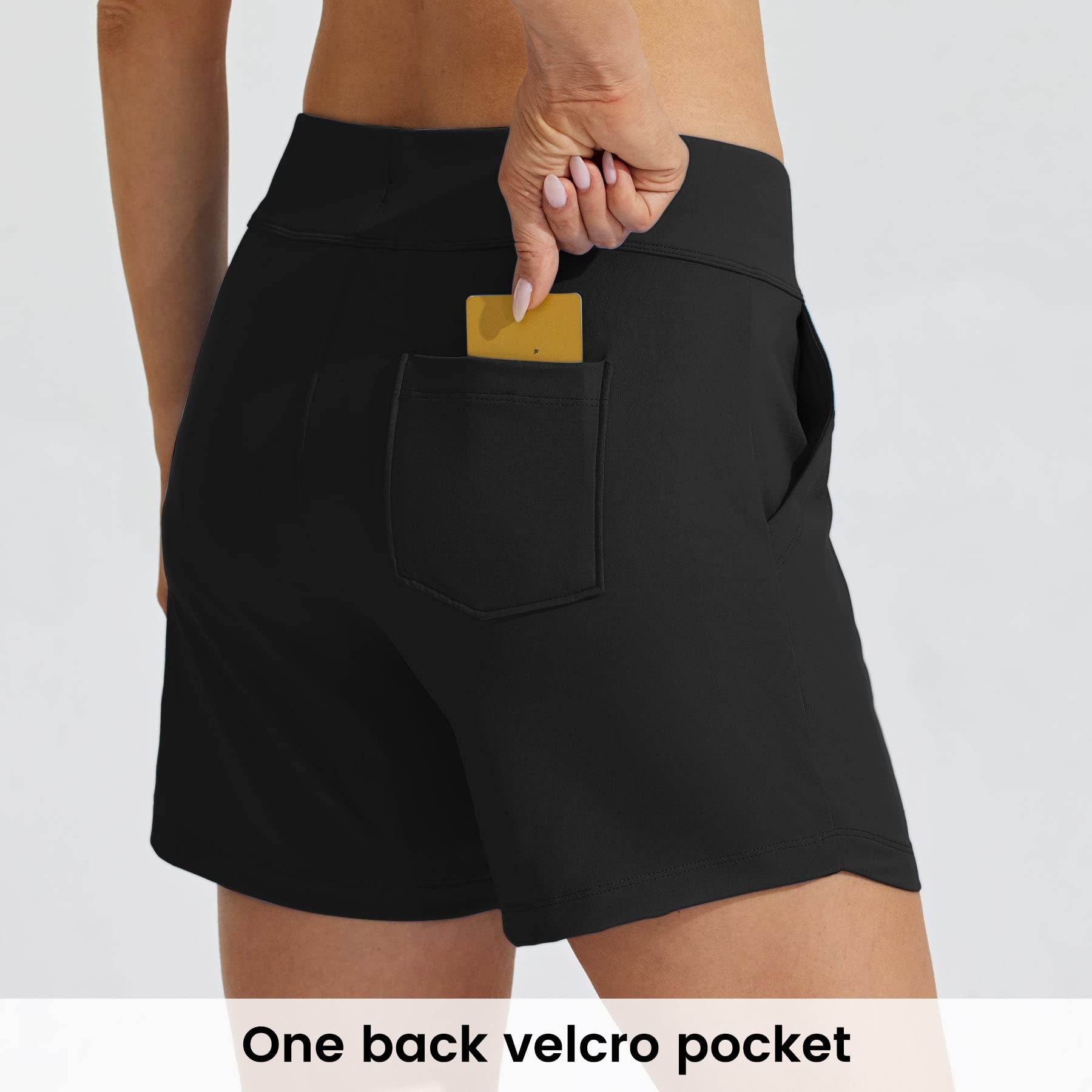 WILLIT Costume da bagno da donna, 5 pollici, senza pancia, da spiaggia, con fodera interna, ad asciugatura rapida